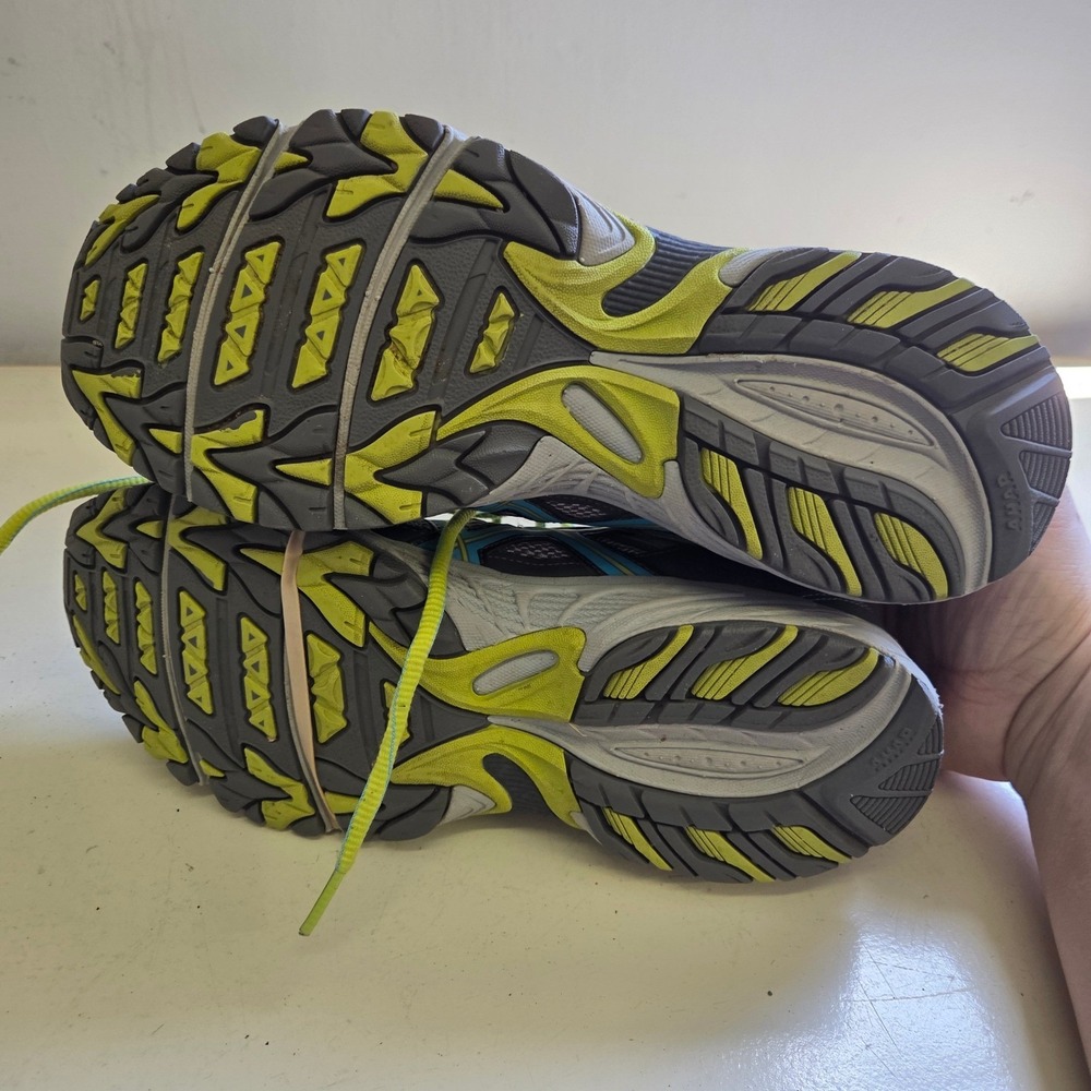 ASICS Gel-Venture 5 Trail Running Shoes Grey Blue Lime Green T5N8N Size 9.5 - Picture 6 of 7